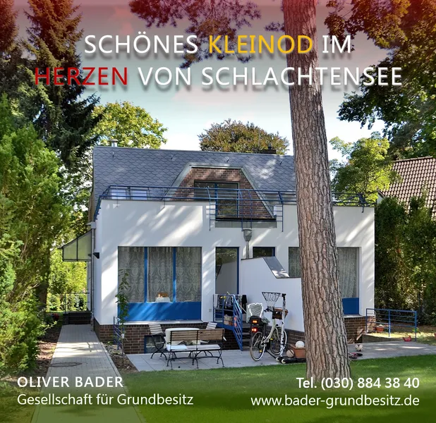 ++ GRÜNES KLEINOD + IM HERZEN VON SCHLACHTENSEE ++ GARTEN ++ DACHTERRASSE ++ UMFÄNGLICH SANIERT ++ — photo 1